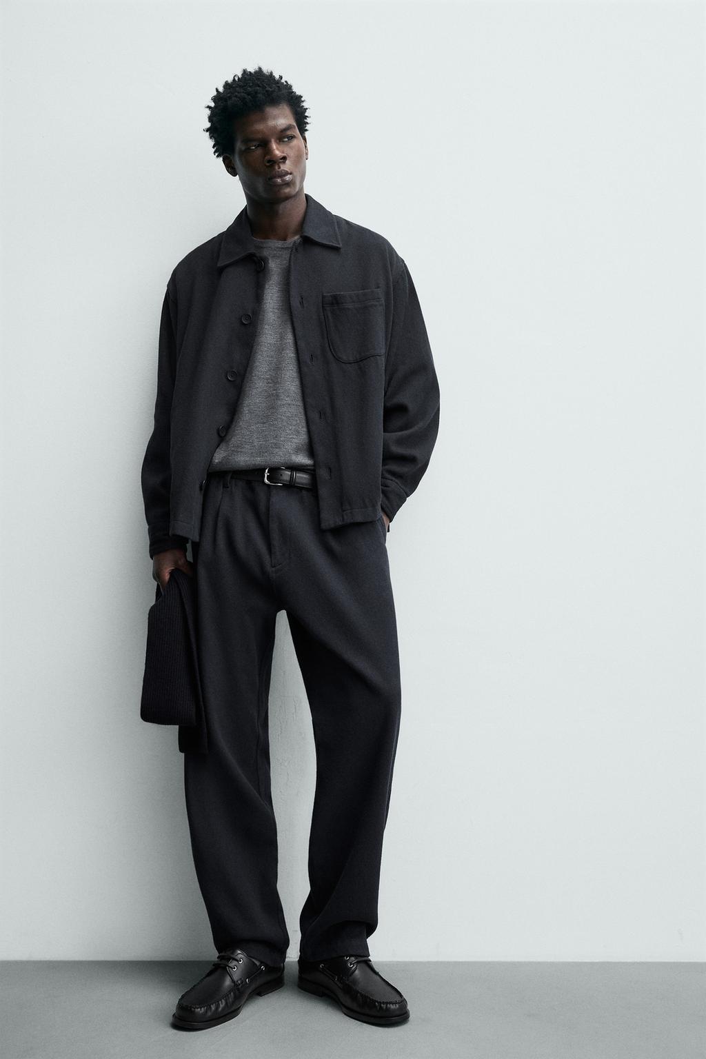 БРЮКИ REGULAR FIT ИЗ ТВИЛА