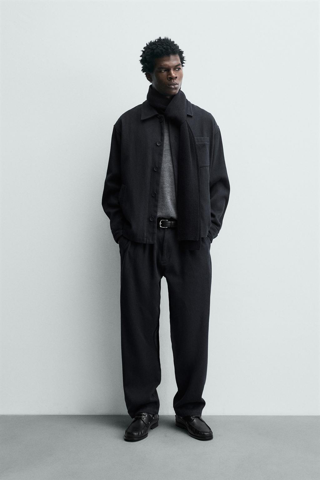 БРЮКИ REGULAR FIT ИЗ ТВИЛА