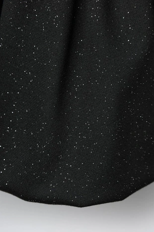 Юбка-баллон из трикотажа пунто рома с блёстками- Заказать в России