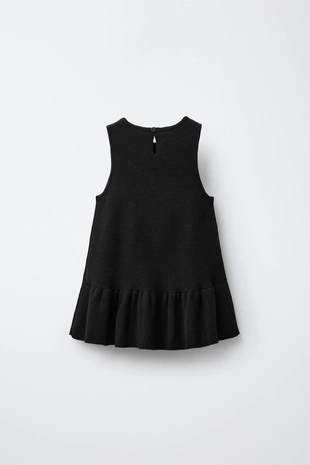 Купить Zara Трикотажное платье с блестящим бантом