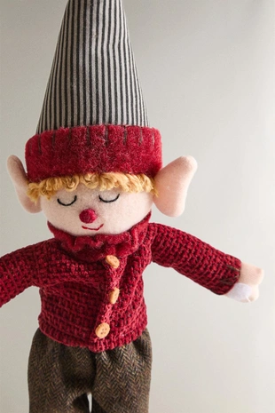 Детская веселая игрушка-эльф на рождество- Заказать в России