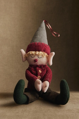 Детская веселая игрушка-эльф на рождество- Заказать в России