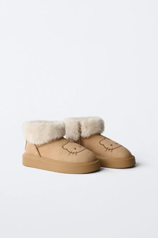 Купить Zara Ботинки на меху HELLO KITTY © SANRIO