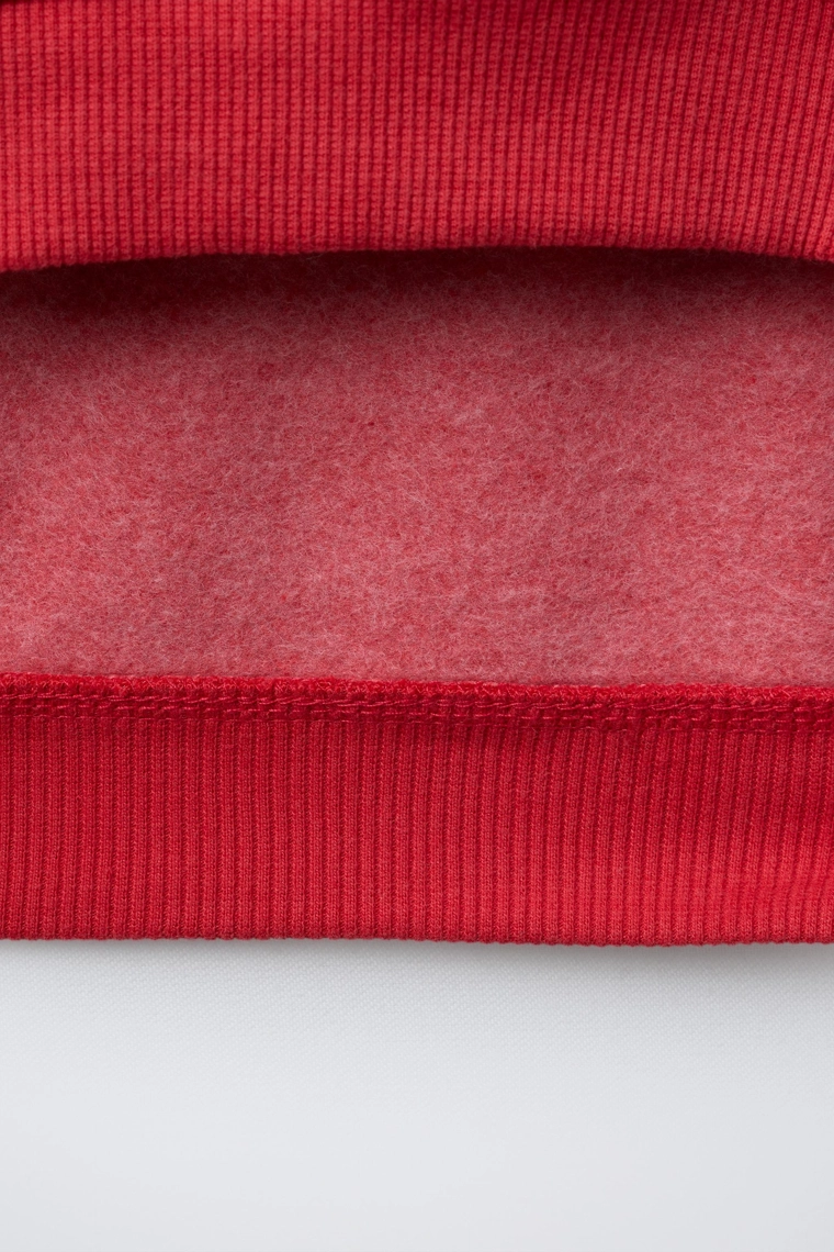 Свитшот с принтом пингвина и флокировкой