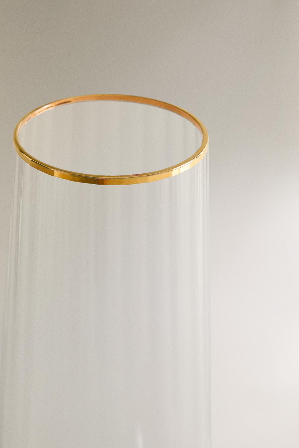 Бокал для шампанского рождественский с линиями