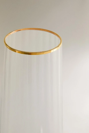 Бокал для шампанского рождественский с линиями- Заказать в России