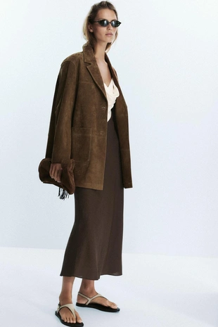 Комбинированное платье-миди- Заказать в России