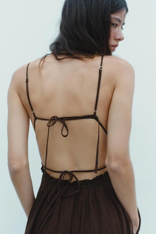 Платье миди из марли- Заказать в России