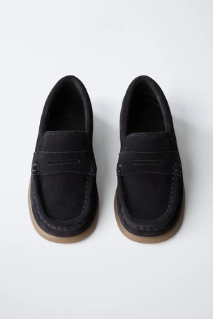 Кожаные мокасины с отделкой