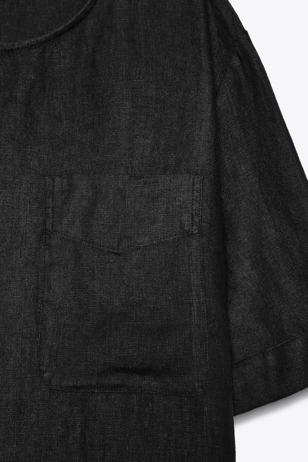 ТОП ИЗ ЛЬНА С КОРОТКИМИ РУКАВАМИ ZW COLLECTION