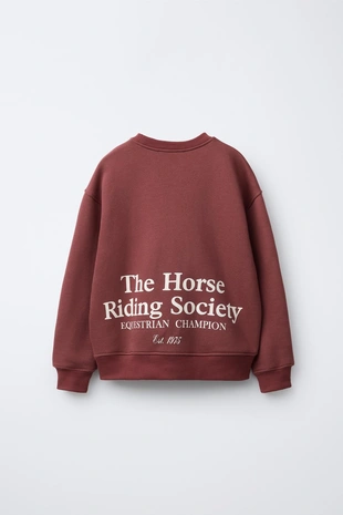 Купить Zara Толстовка с вышитой надписью