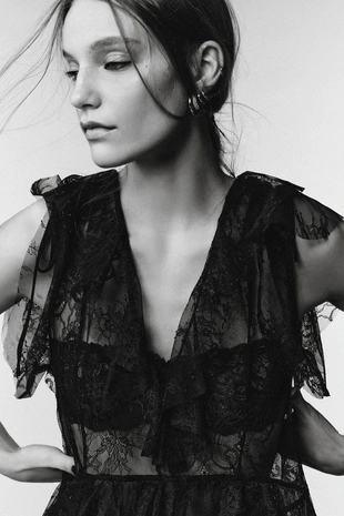 Кружевное платье миди — LIMITED EDITION- Заказать в России