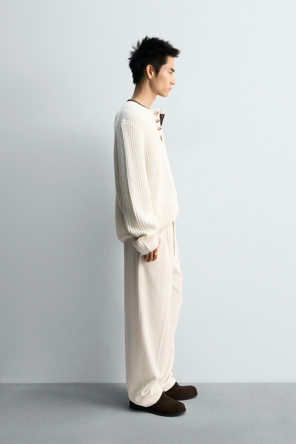 СВИТЕР С ВОРОТНИКОМ «ХЕНЛИ»