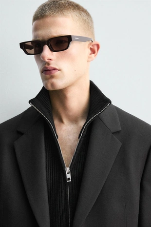 Купить Zara Прямоугольные солнцезащитные очки LIMITED EDITION