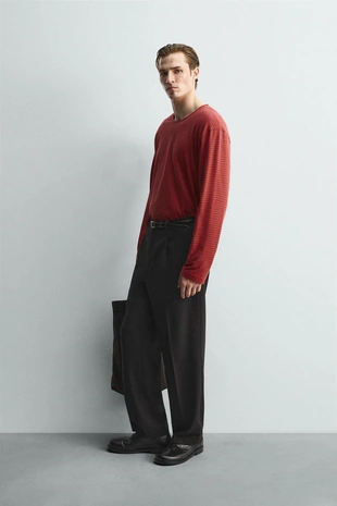 Жаккардовая футболка в полоску ограниченная серия- Заказать в России