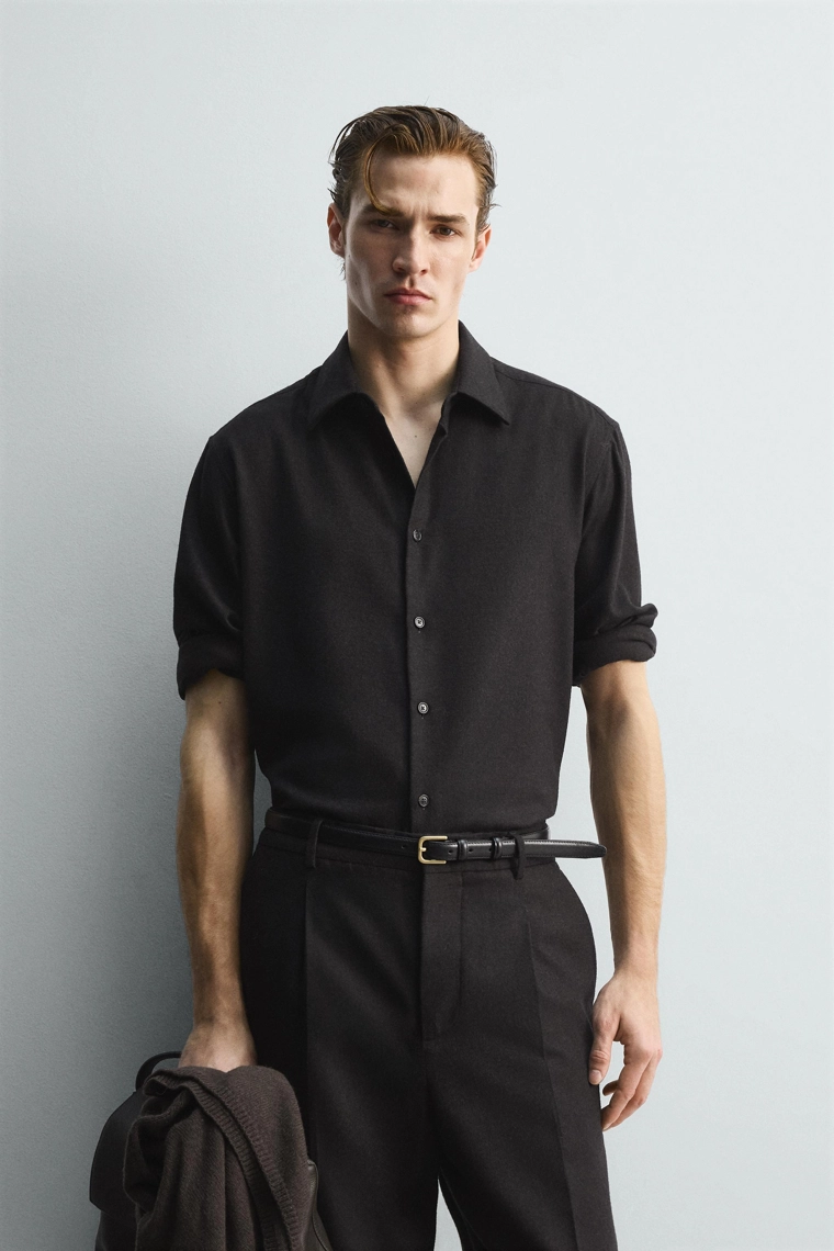 Рубашка из ограниченной коллекции из шерстяного микса