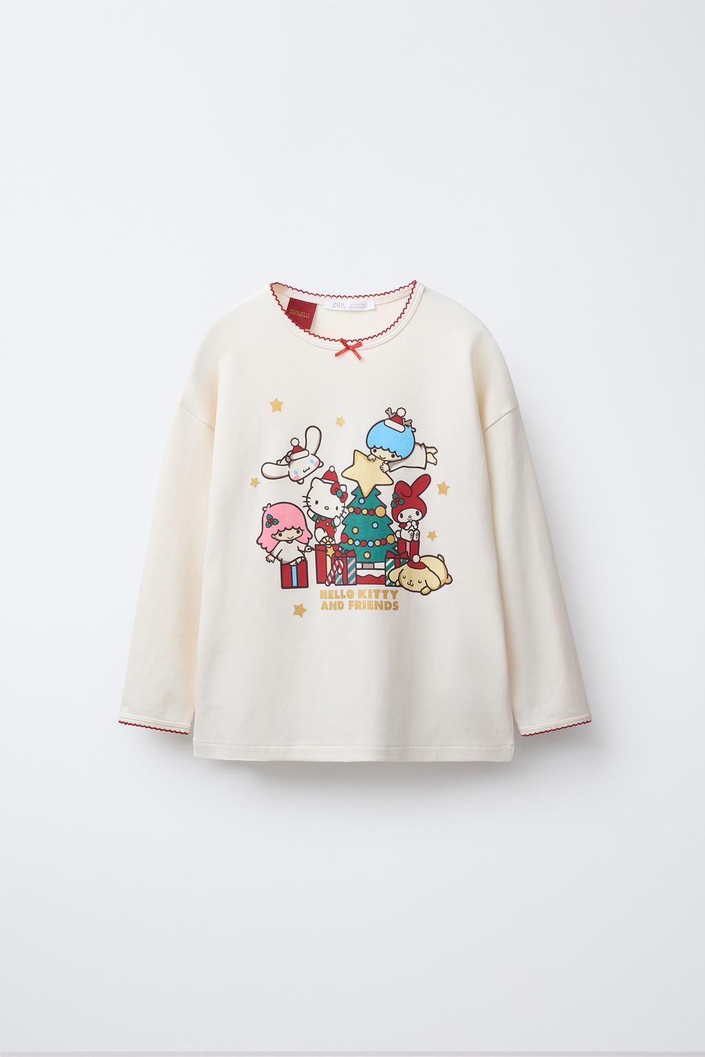 6-14 ЛЕТ/ПИЖАМА С ПРИНТОМ HELLO KITTY AND FRIENDS © SANRIO