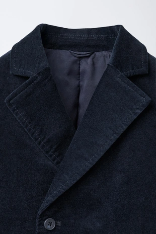 Navy blue | 6096/517/401 - Zara Блейзер костюмный бархатный