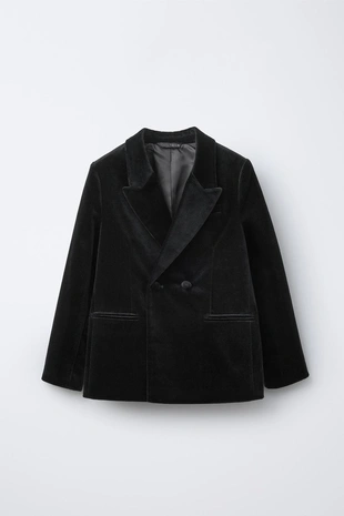 Black | 5644/921/800 - Zara Костюмный блейзер из бархата