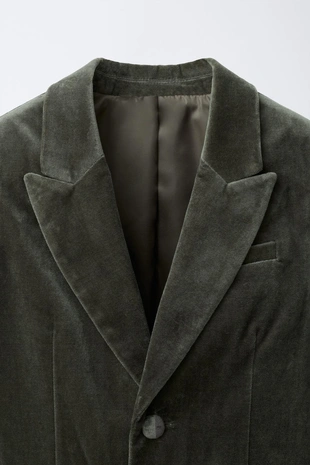 Костюмный блейзер из бархата- Заказать в России