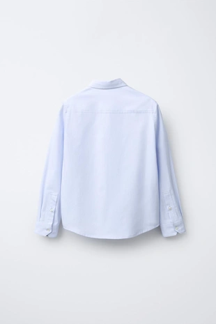 Купить Zara Гладкая хлопковая рубашка