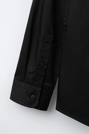 Однотонная рубашка стрейч- Заказать в России