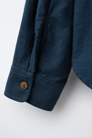 Фланелевая рубашка с карманом- Заказать в России