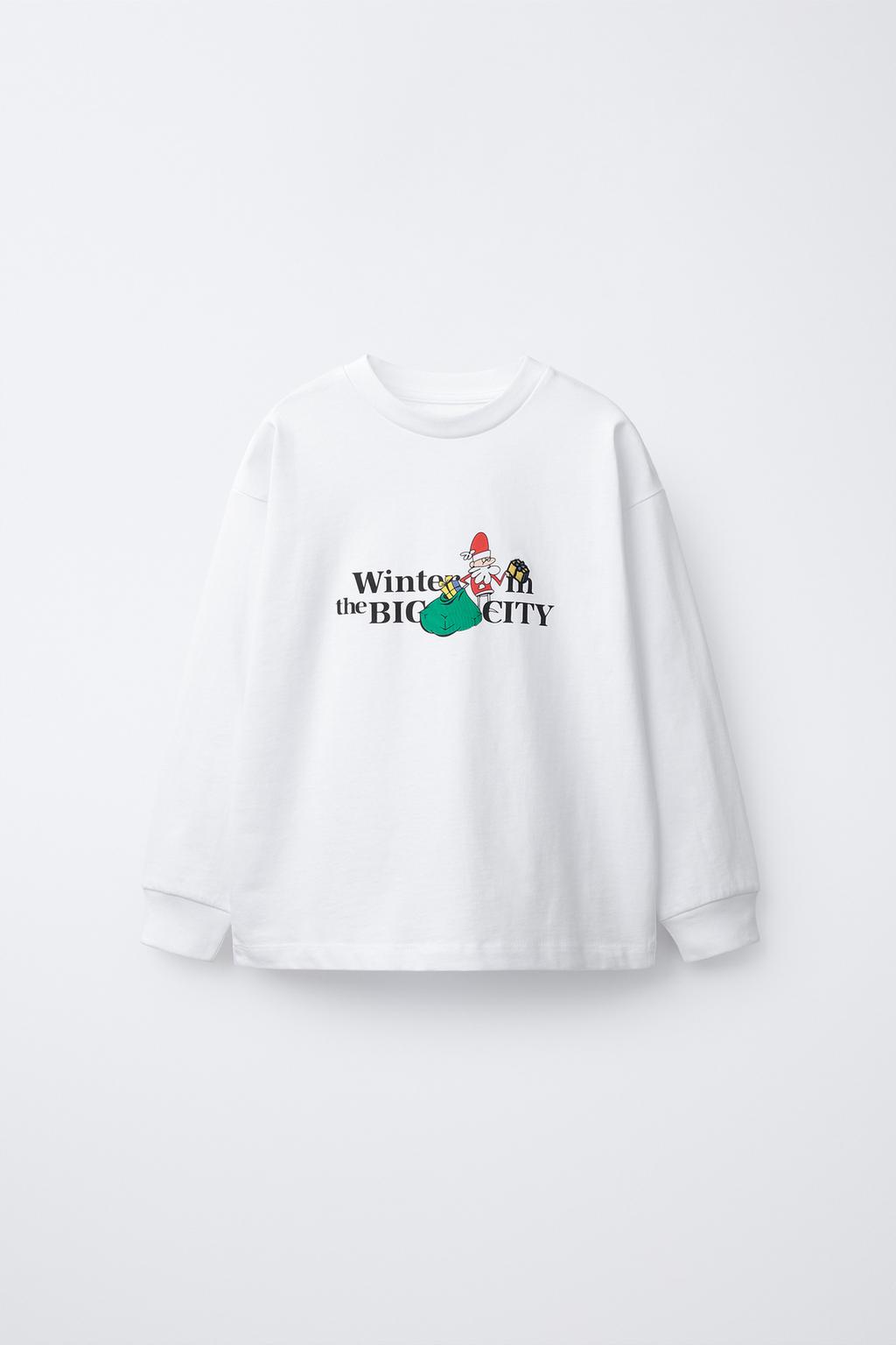 ФУТБОЛКА С ПРИНТОМ «САНТА-КЛАУС»