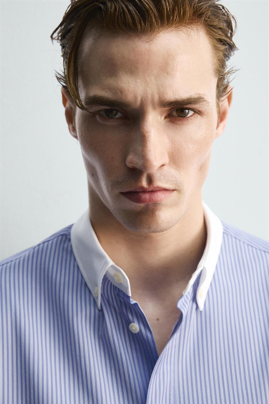 РУБАШКА В ПОЛОСКУ С КОНТРАСТНЫМИ ЭЛЕМЕНТАМИ - LIMITED EDITION