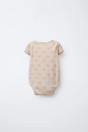 camel | 5644/483/707 - Zara Набор из пяти боди с принтом печенья