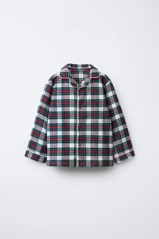 3-6 лет/фланелевая пижама в клетку- Заказать в России