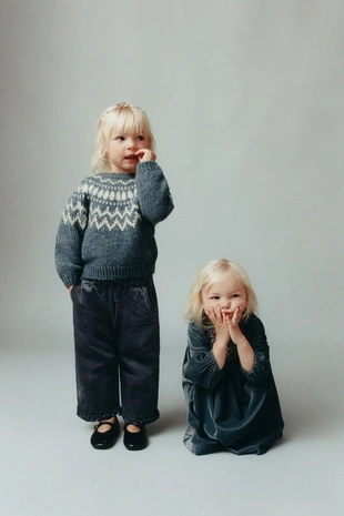 Жаккардовый свитер с блеском- Заказать в России