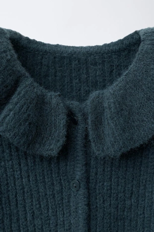 Duck blue | 2209/300/442 - Zara Кардиган с круглым воротником