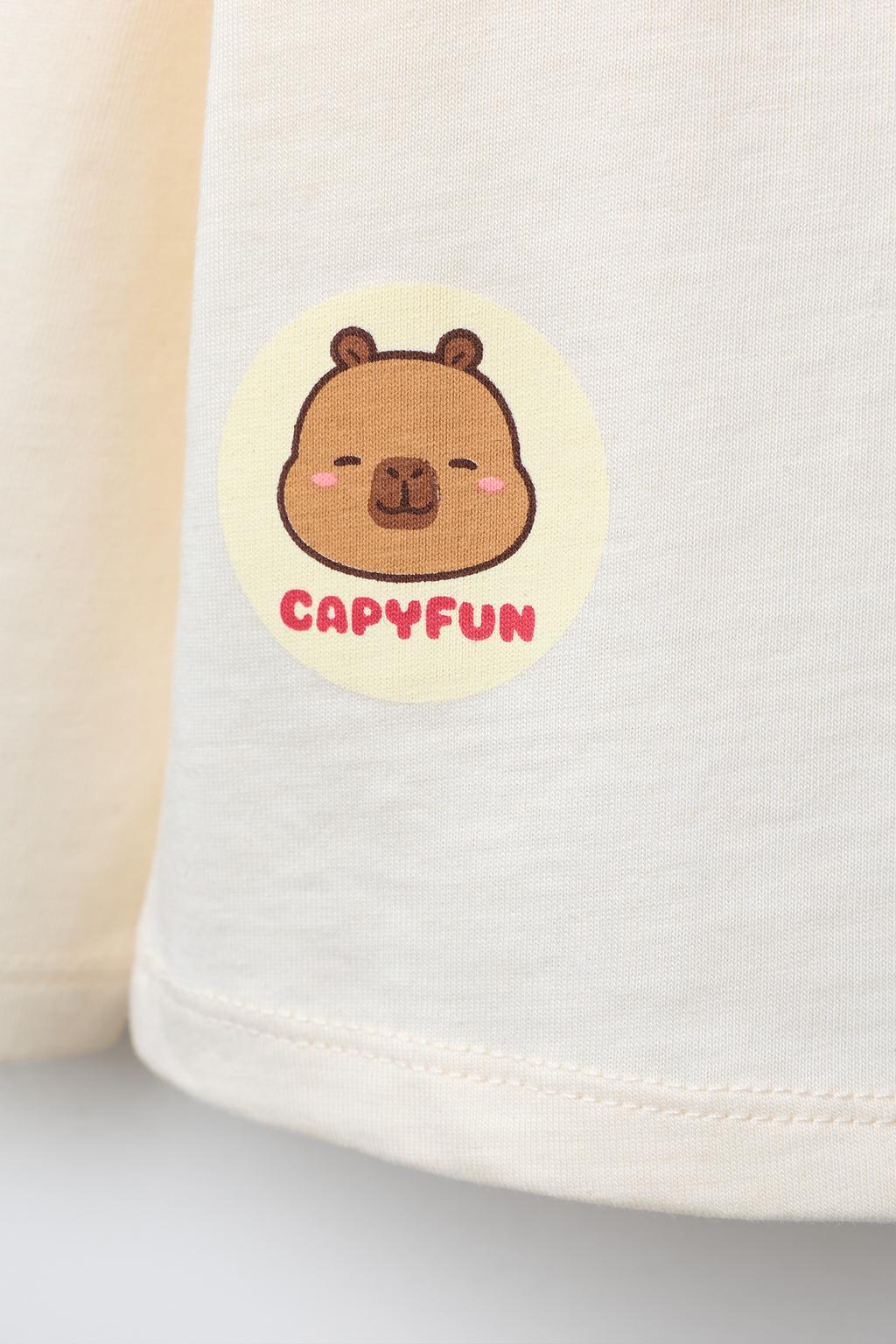 ФУТБОЛКА С ПРИНТОМ CAPIBARA CAPYFUN ©