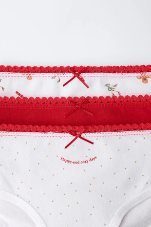 1-6 лет/ набор из трех трусов с принтом дерева и печенья- Заказать в России