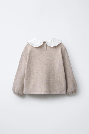 Футболка SOFT TOUCH с вышитым отложным воротником- Заказать в России