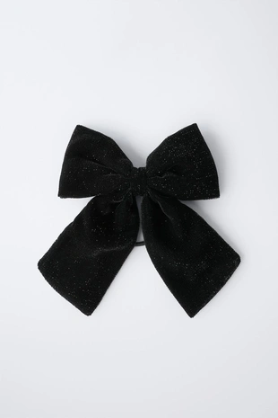 Бархатная резинка для волос с блестящими бантами