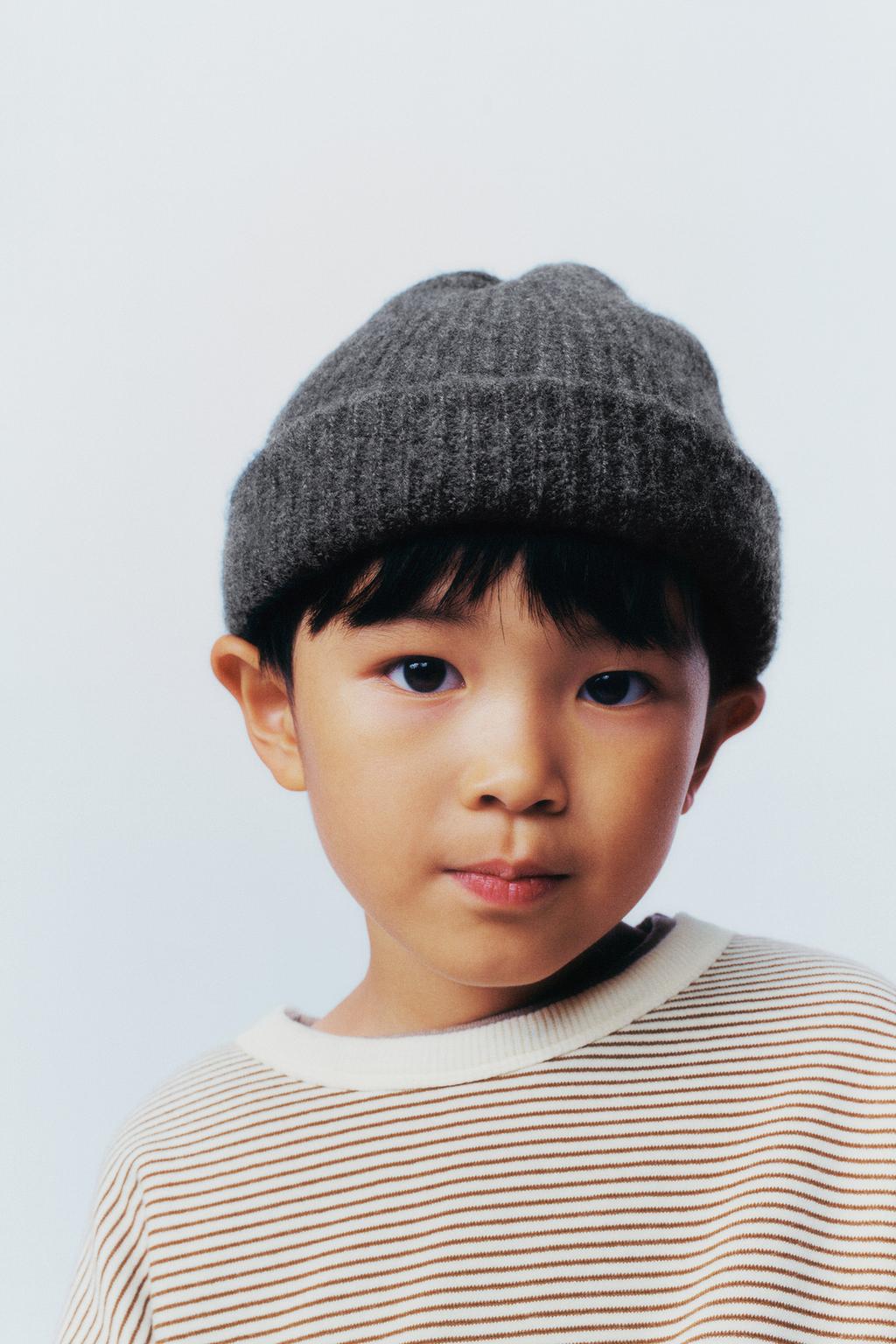 3–14 ЛЕТ / ШАПКА БИНИ С ОТДЕЛКОЙ ИЗ ШЕРСТИ