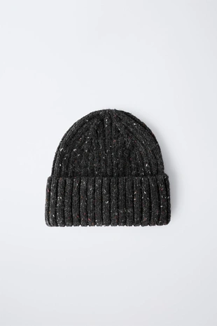 3–14 лет / шапка бини с отделкой из шерсти