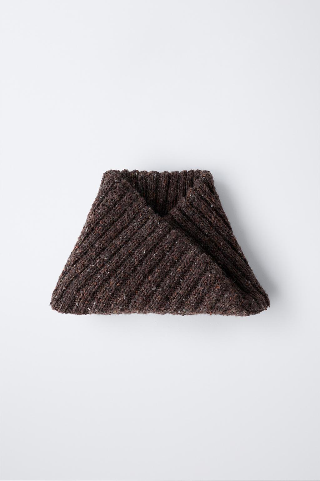 6-14 ЛЕТ/ ШЕЙНЫЙ ПЛАТОК С ПУГОВИЦЕЙ И ШЕРСТЬЮ