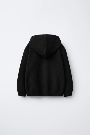 Купить Zara Трикотажная толстовка с капюшоном