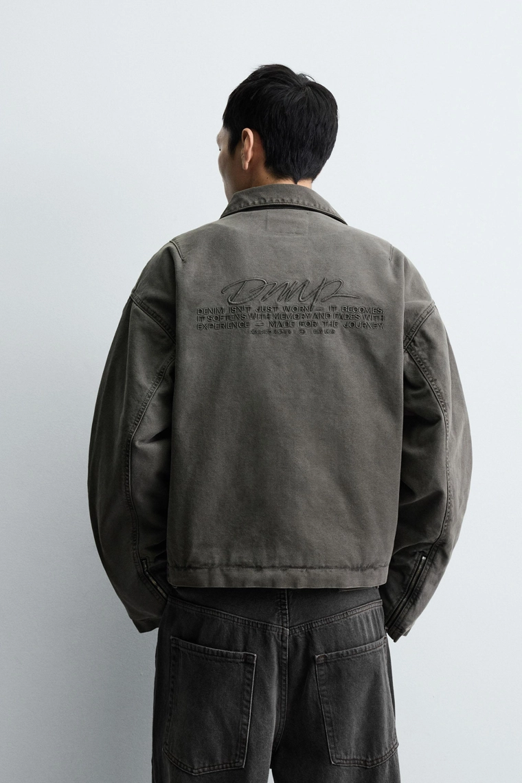 Вышитый укороченный пиджак