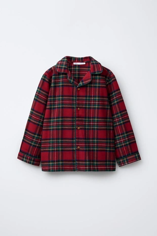 Купить Zara 6-14 лет/ фланелевая пижама в клетку