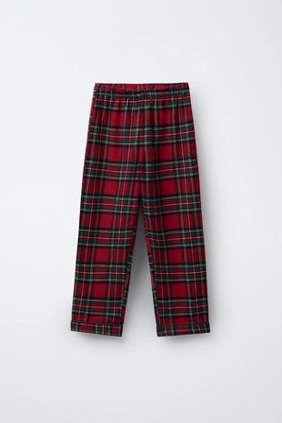 6-14 лет/ фланелевая пижама в клетку