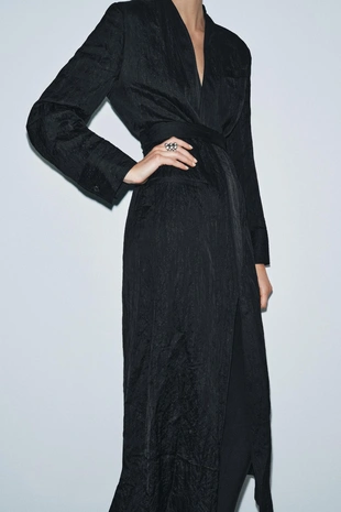 Мятое атласное платье — ZW COLLECTION LIMITED EDITION- Заказать в России