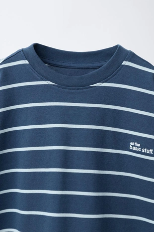 Blues | 0722/615/112 - Zara Футболка HEAVY WEIGHT в полоску