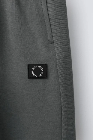 Брюки-джоггеры из пики и интерлока- Заказать в России