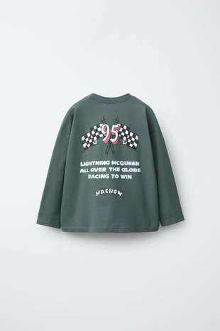 Купить Zara Футболка с принтом тачки молния маккуин © DISNEY