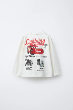 Купить Zara Футболка с принтом тачки молния маккуин © DISNEY