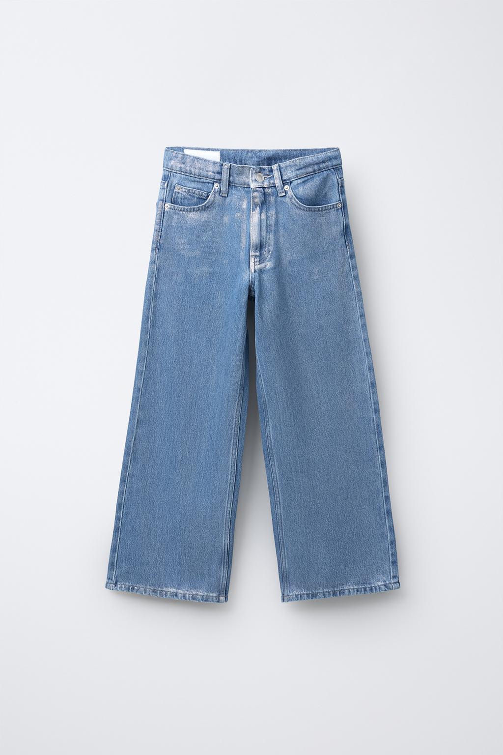 ДЖИНСЫ WIDE LEG СО СТРАЗАМИ